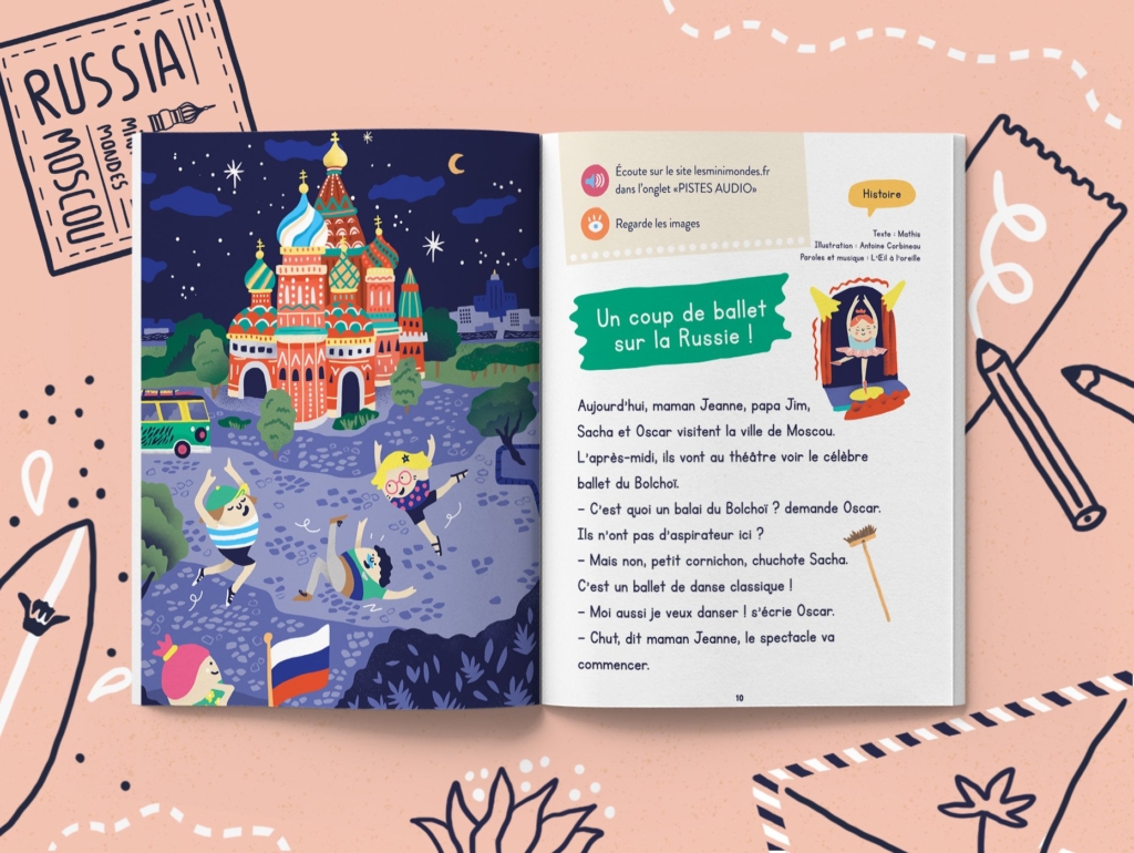Le magazine enfant 3 ans sur la Russie