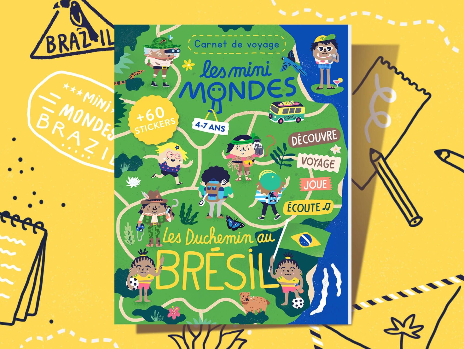 Le carnet de voyage Brésil - Dès 4 ans - Les Mini Mondes