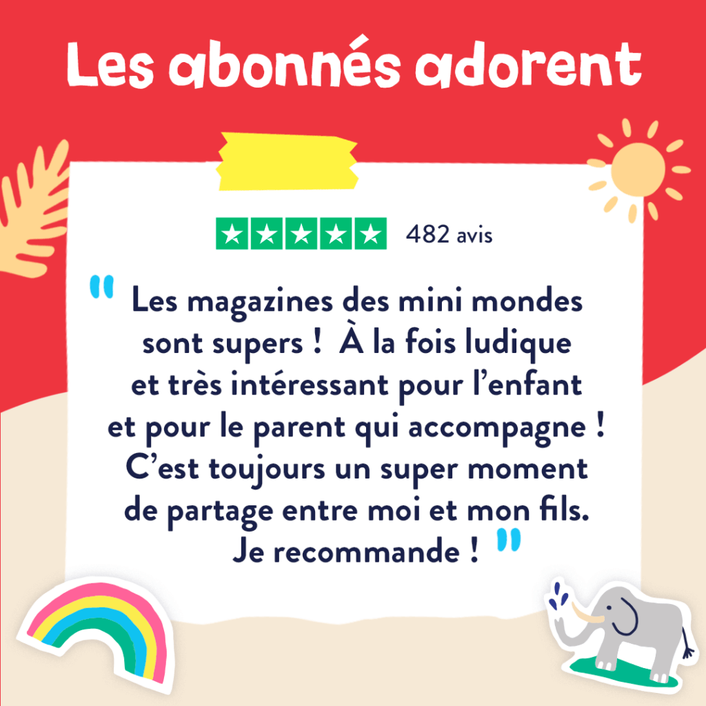 abonnement magazine pour enfants de 3 à 7 ans