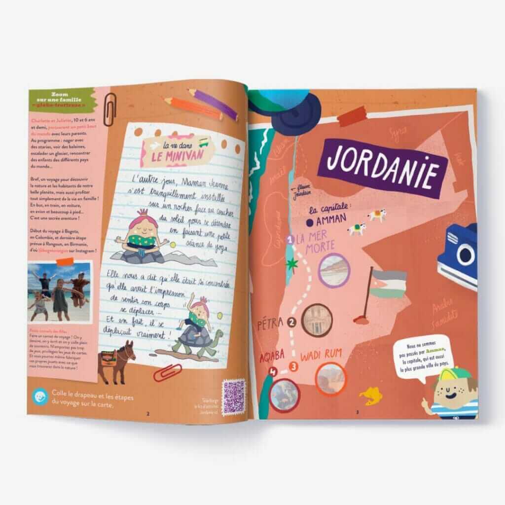 magazine pour enfants de 1 à 3 ans voyage Jordanie
