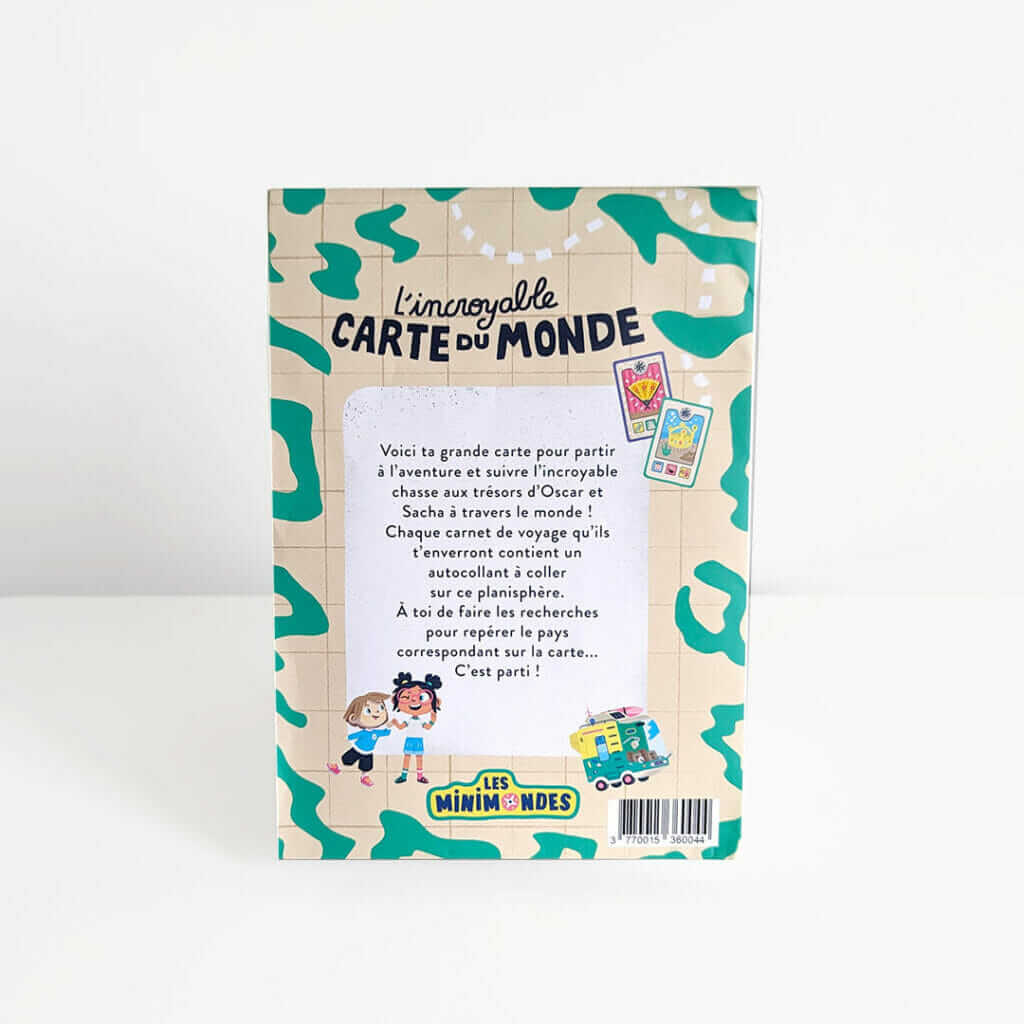 carte pliable ludique pour enfants de 4 à 7 ans