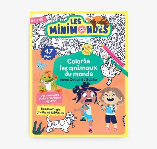 Le cahier de coloriage enfants - Dès 3 ans - Les animaux du monde